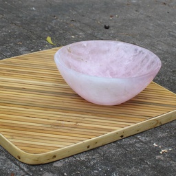 [GGCAB01] Handcrafted Natural Rose Quartz Agate Stone Bowl