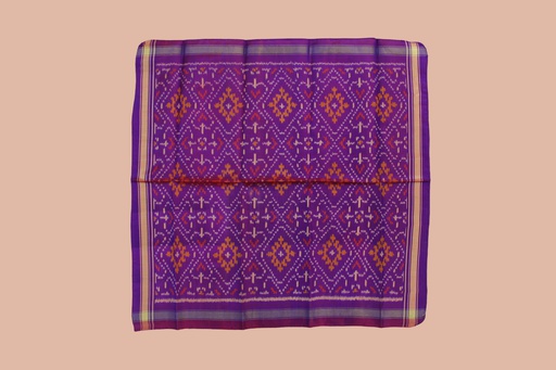 Handloom Single Ikat Patola Pocket Square