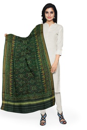 [GGCSIPSD75] Handloom Single Ikat Patola Silk Dupatta