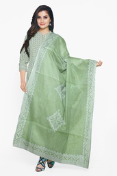 [GGCACDM04] Handcrafted Cotton Applique Work Dress Material / Salwar Suit