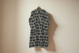 [GGCBCK14] Men's Ajrakh Hand Block Print Cotton Kurta
