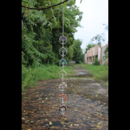 [GGCAWCM02] Handcrafted Tree of Life Agate Slice Wind Chime