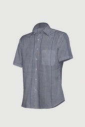 [GGCMLS04] Men’s Short-Sleeve Striped Casual Shirt