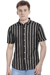 [GGCMLS05] Men’s Short-Sleeve Striped Casual Shirt