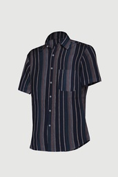 [GGCMLS09] Men’s Short-Sleeve Striped Casual Shirt