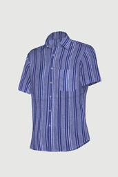 [GGCMLS14] Men’s Short-Sleeve Striped Casual Shirt