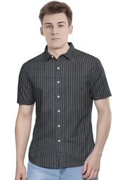[GGCMLS18] Men’s Short-Sleeve Striped Casual Shirt