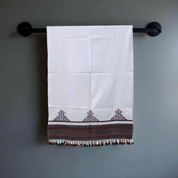 [GGCEMS01] Handwoven Embroidered Mirror Woolen Work Stole