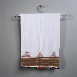 [GGCEMS02] Handwoven Embroidered Mirror Woolen Work Stole