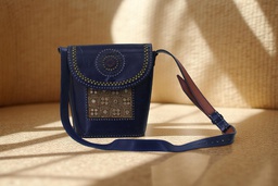 [GGCLBB01] Handcrafted Kutchi Leather Balti Sling Bag