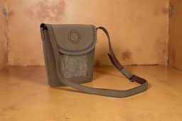 [GGCLBB03] Handcrafted Kutchi Leather Balti Sling Bag