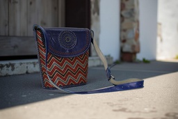 [GGCLBB05] Handcrafted Kutchi Leather Balti Sling Bag
