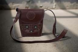 [GGCLBB07] Handcrafted Kutchi Leather Balti Sling Bag