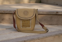 [GGCLBB13] Handcrafted Kutchi Leather Balti Sling Bag