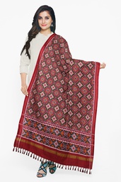 [GGDIPD06] Handloom Double Ikat Patola Silk Dupatta