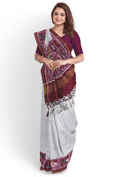 [GGCDIKPS47] Handloom Double Ikat Silk Patola Saree