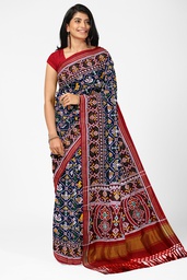 [GGCDIKPS48] Handloom Double Ikat Silk Patola Saree