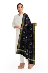 [GGCSIPSD99] Handloom Single Ikat Patola Silk Dupatta