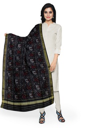 [GGCSIPSD104] Handloom Single Ikat Patola Silk Dupatta