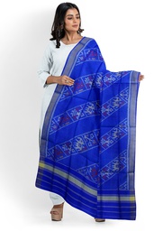 [GGCSIPSD115] Handloom Single Ikat Patola Silk Dupatta