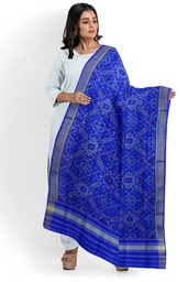 [GGCSIPSD119] Handloom Single Ikat Patola Silk Dupatta