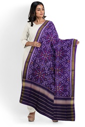 [GGCSIPSD122] Handloom Single Ikat Patola Silk Dupatta