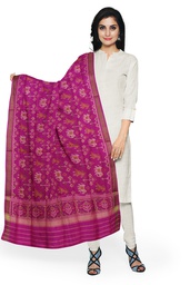 [GGCSIPSD126] Handloom Single Ikat Patola Silk Dupatta