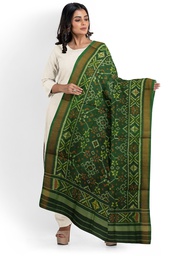 [GGCSIPSD155] Handloom Single Ikat Patola Silk Dupatta