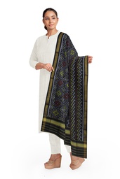 [GGCSIPSD156] Handloom Single Ikat Patola Silk Dupatta