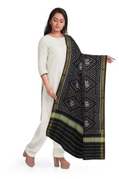 [GGCSIPSD157] Handloom Single Ikat Patola Silk Dupatta