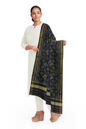 [GGCSIPSD159] Handloom Single Ikat Patola Silk Dupatta