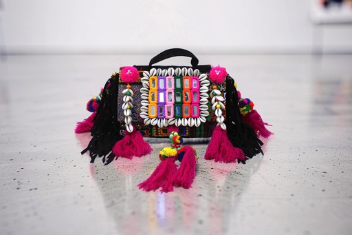 Handcrafted Banjara Boho Embroidered Shell & Tassel Sling Bag