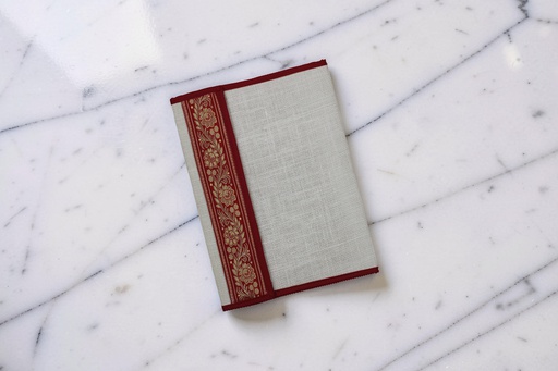 Handcrafted Jute Flap File Folder