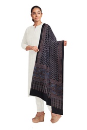 Ajrakh Hand Block Print Modal Silk Dupatta