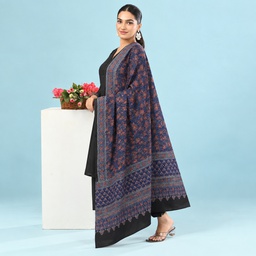 Ajrakh Hand Block Print Modal Silk Dupatta