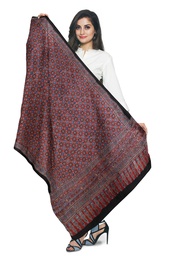 Ajrakh Hand Block Print Modal Silk Dupatta