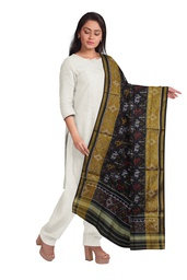 [GGCSIPSD160] Handloom Single Ikat Patola Silk Dupatta