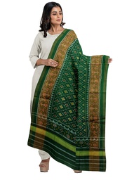 [GGCSIPSD162] Handloom Single Ikat Patola Silk Dupatta