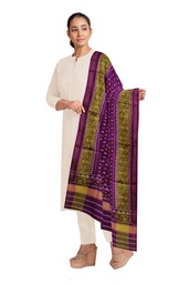 [GGCSIPSD165] Handloom Single Ikat Patola Silk Dupatta