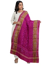 [GGCSIPSD174] Handloom Single Ikat Patola Silk Dupatta