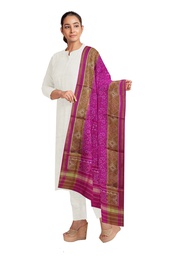 [GGCSIPSD177] Handloom Single Ikat Patola Silk Dupatta