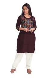 [GGCHAWKM06] Handcrafted Applique Work Cotton Kurti Material