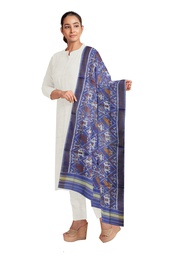 [GGCSIPSD192] Handloom Single Ikat Patola Silk Dupatta