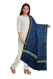 [GGCSIPSD194] Handloom Single Ikat Patola Silk Dupatta