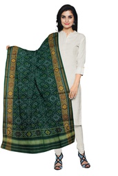[GGCSIPSD195] Handloom Single Ikat Patola Silk Dupatta