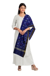 [GGCSIPSD197] Handloom Single Ikat Patola Silk Dupatta