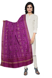 [GGCSIPSD203] Handloom Single Ikat Patola Silk Dupatta