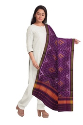 [GGCSIPSD209] Handloom Single Ikat Patola Silk Dupatta