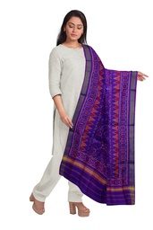[GGCSIPSD213] Handloom Single Ikat Patola Silk Dupatta