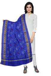 [GGCSIPSD214] Handloom Single Ikat Patola Silk Dupatta